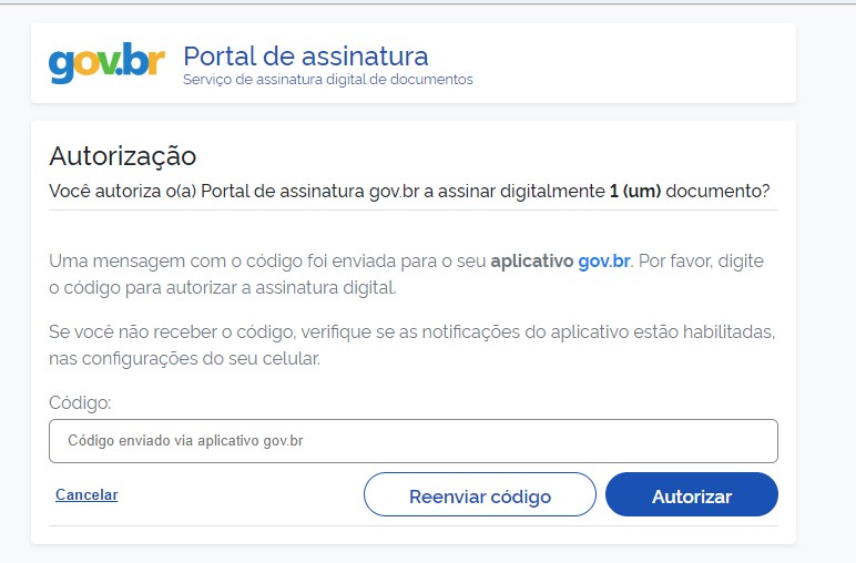 Como assinar documento com o gov.br